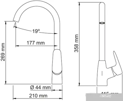 Смеситель Wasserkraft Vils 5607