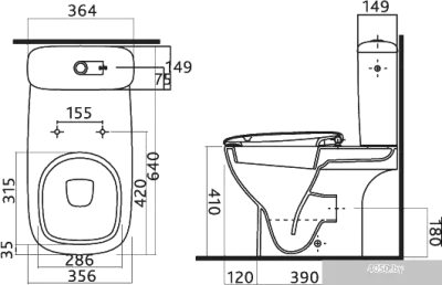 Унитаз Ifo Sjoss [RP313072690]