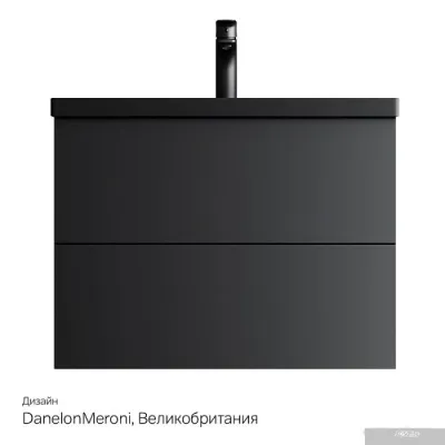 AM.PM Тумба под умывальник Gem 75 M90FHX07522BM (черный матовый)