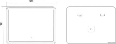 Axus Зеркало Relax 80x60 Стандарт