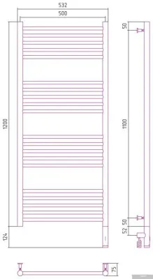 Сунержа Богема 3.0 прямая 1200х500 МЭМ правый 30-5805-1250