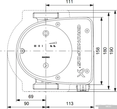 Насос Grundfos Magna1 25-120