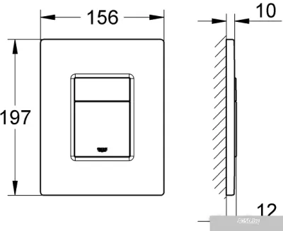 Панель смыва Grohe Skate Cosmopolitan 38732000 (хром)