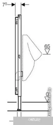 Инсталляция для писсуара Geberit DuoFix 111.686.00.1