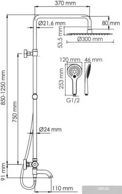 Wasserkraft A188.161.155.WM Thermo