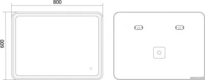 Axus Зеркало Umbrella 80x60 Стандарт