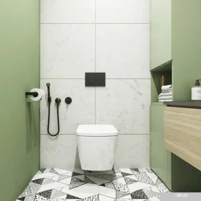 Унитаз Lavinia Boho Relfix Aveo Rimless 6 в 1 77050212 (черный пластик)