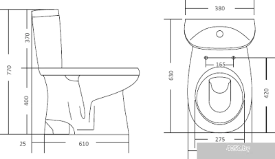 Унитаз Santek Анимо (1WH110038)