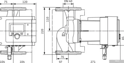 Насос Wilo Stratos MAXO 40/0.5-8