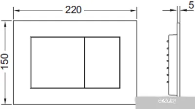 Панель смыва Tece Now 9240403 (черный)