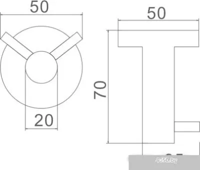 Крючок для ванны Ledeme L71705B-2