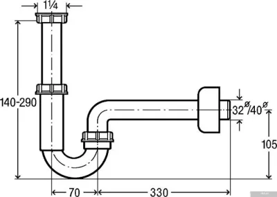 Сифон Viega 406462