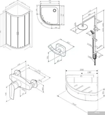 AM.PM Gem 80x80 WK90EM (черный)