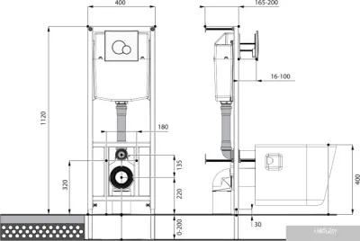 Унитаз Santeri Альфа Стандарт 1.3815.9.S00.00B.0