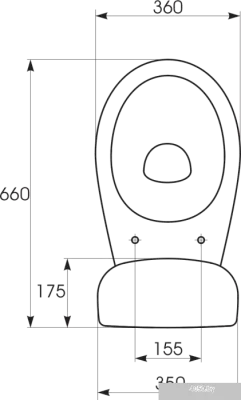Унитаз Cersanit Trento [S-KO-TR011-3-6-PL-w]