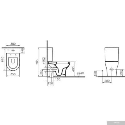 Унитаз Vitra Zentrum 5781B003-0075