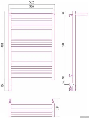 Сунержа Богема с полкой 3.0 800х500 МЭМ левый 00-5806-8050