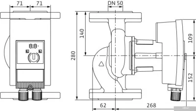 Насос Wilo Yonos MAXO-Z 50/0.5-9