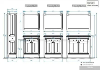 Belux Шкаф Дуглас П30-01 (1, белый глянцевый)