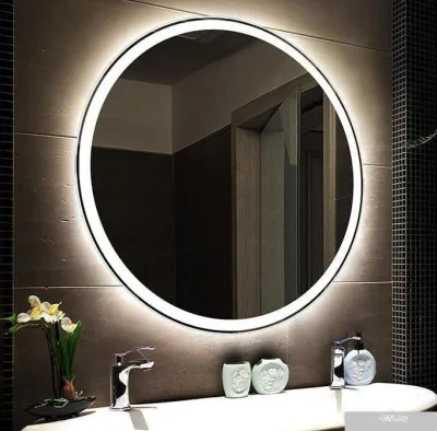 Пекам Зеркало с подсветкой Ring 2 80x80