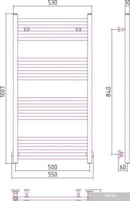 Полотенцесушитель Сунержа Модус 1000x500 31-0250-1050