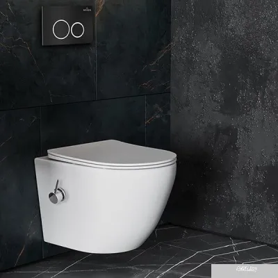 Roxen Antares Bidet в комплекте с инсталляцией StounFix Slim 6 в 1 906342 (кнопка: черный матовый)