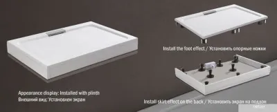 Душевой поддон WeltWasser TRS 90 Stone-WT 90x90