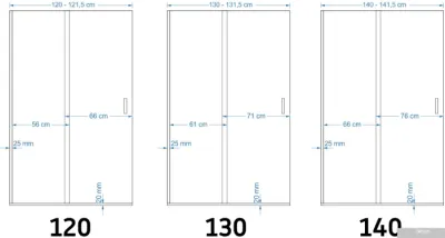 Душевая дверь Rea Cezar 140
