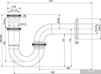 Wellsee Drainage System 182102000 (хром)