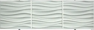 Экран под ванну Comfort Alumin Волна белая 3D 1.5