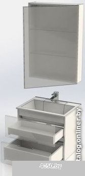 Aquanet Комплект Алвита 60 00184576 (серый антрацит)
