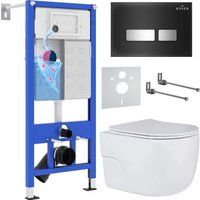 Roxen Porto One Rimless 6 в 1 StounFix Dual Fresh 646666 (чёрное стекло)