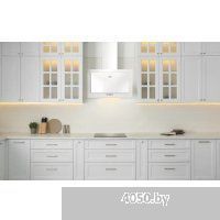 Elikor Коралл 60П-430-К3Д 266400 (белый/белое стекло)