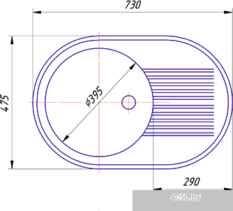 Кухонная мойка AlfaGrant Elgrant AG-004 (обсидиан)