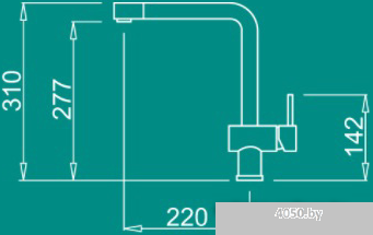 Смеситель Elleci Stream K73 Fumo