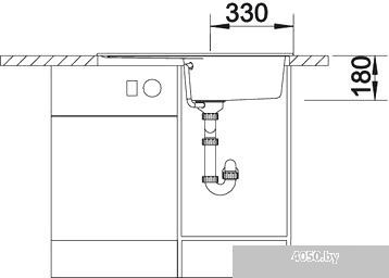 Кухонная мойка Blanco Rondoval 45 S 525963 (черный)