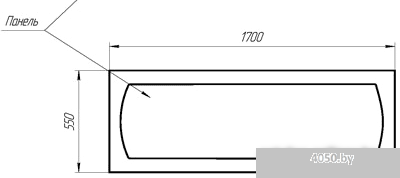 Ванна 1Марка Classic 170x70