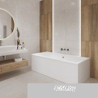 Lauter Oasis 180 21203080 (с каркасом и сифоном 21Y11022 белый)