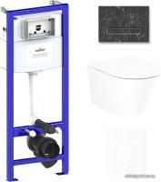 Унитаз Lavinia Boho Relfix Biore Rimless 6 в 1 75110184 (greek black иск. камень)