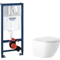 Saniteco KW-9003W Rimles + GROHE Rapid SL 38721001