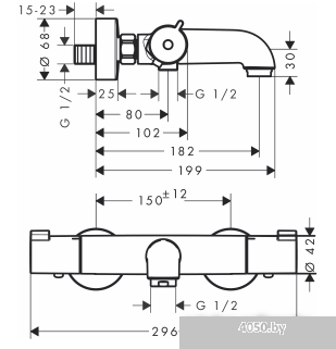 Смеситель Hansgrohe Ecostat 1001 CL [13201000]