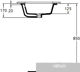 Умывальник Ideal Standard Strada K077901 59.5x44