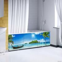 Экран под ванну Comfort Alumin Пляж 3D 1.7