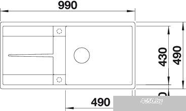 Кухонная мойка Blanco Metra XL 6 S-F (темная скала) [518883]