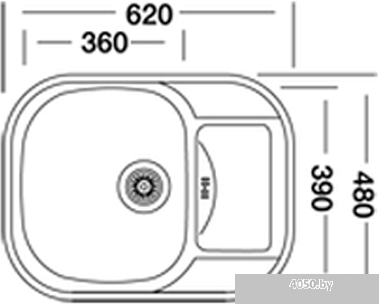 Кухонная мойка Kromevye EC 254