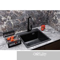 Marblan Comfort 50 (черный, с сифоном и колландером)