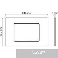 Roxen Antares в комплекте с инсталляцией Roxen Attach 5 в 1 968412 (кнопка: сатин)