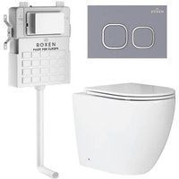 Roxen Antares в комплекте с инсталляцией Attach 5 в 1 966977 (кнопка: серый бетон)