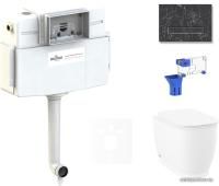 Унитаз Lavinia Boho Relfix Bell Pro 5 в 1 87551014 (greek black искусств. камень)