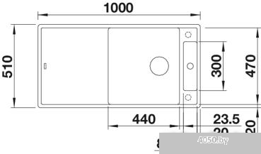 Кухонная мойка Blanco Axia III XL 6 S (разделочная доска из стекла, алюметаллик)
